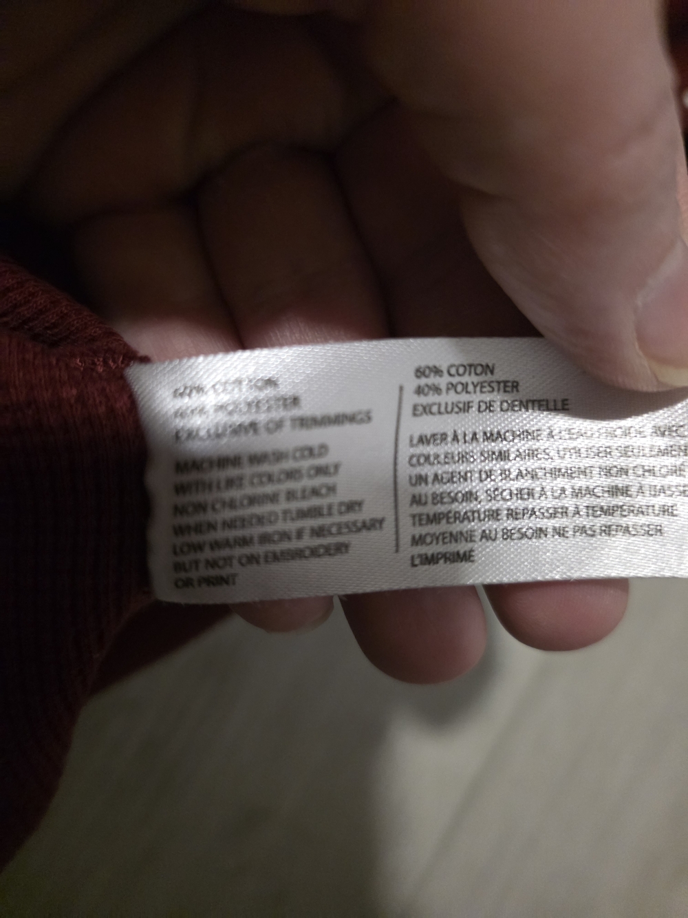U.S. Polo Assn. Burgundy Waffle Knit Henley Top Size Small - Picture 10 of 10